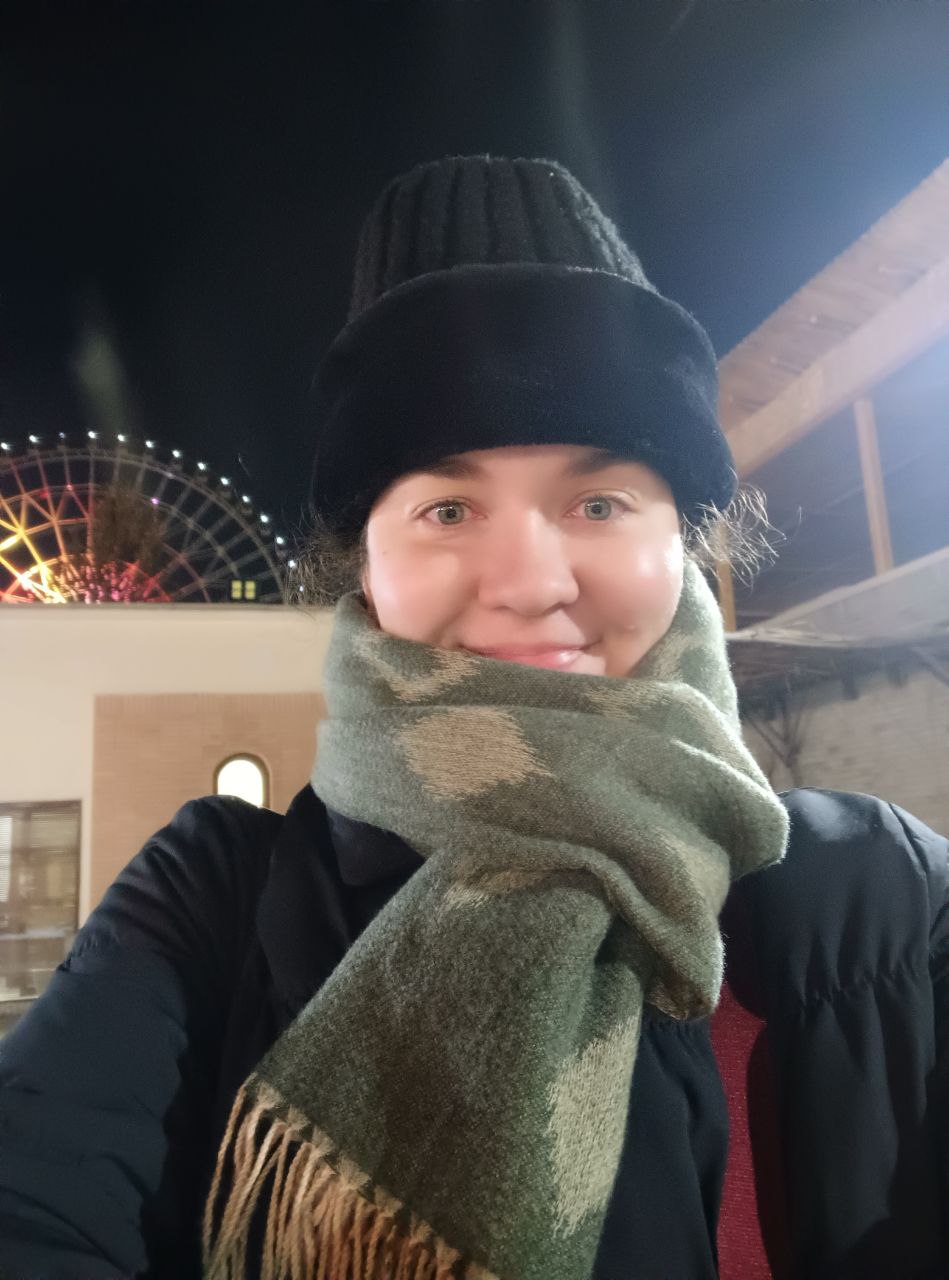 Katya Kulinicheva on a walk